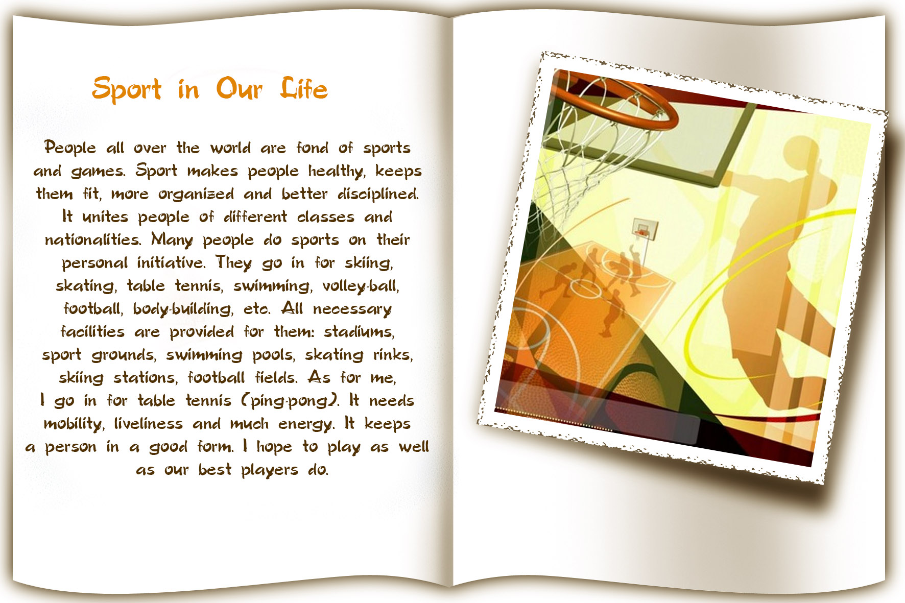 Транскрипция видов спорта на английском