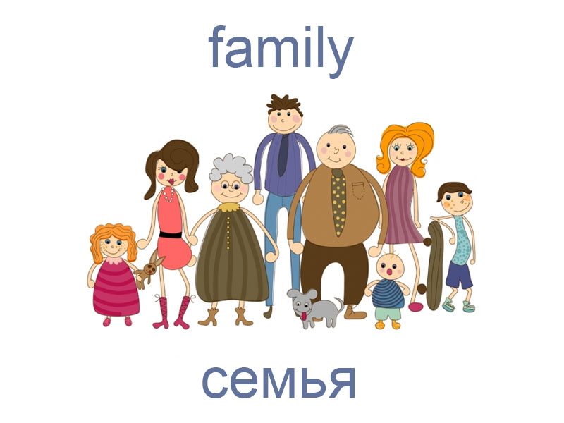 Родные на английском языке